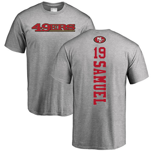 Men San Francisco 49ers Ash Deebo Samuel Backer #19 NFL T Shirt